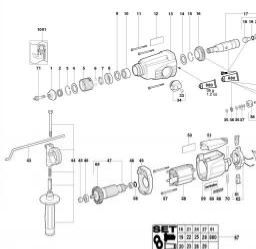 Metabo BHE 20 SP spare parts
