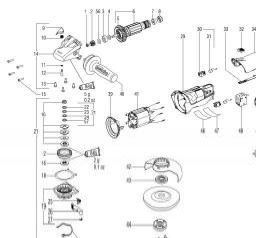 Metabo W 8-125 spare parts