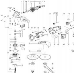 Metabo WE 14-125 VS spare parts