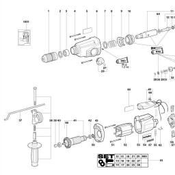 Metabo KHE 26 spare parts