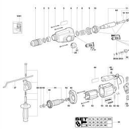 Metabo KHE 28 spare parts