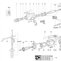 Metabo KHE 28 SP spare parts