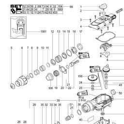 Metabo KHE 56 spare parts