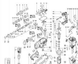 Metabo KHE 76 spare parts