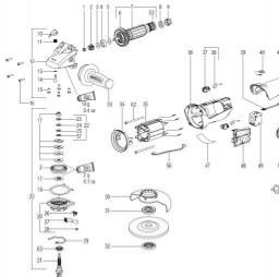 Metabo WQ 1400 spare parts
