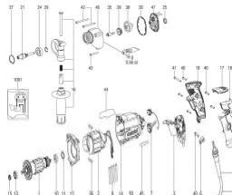 Metabo BE 500/10 spare parts