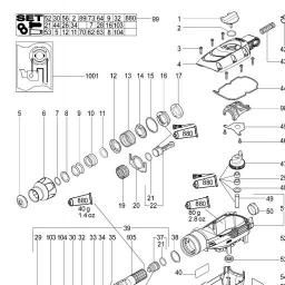 Metabo MHE 56 spare parts