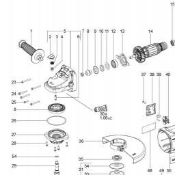Metabo W 2400-230 spare parts