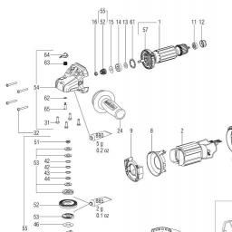Metabo W 12-125 HD spare parts