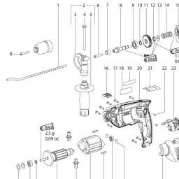 Metabo SBE 550 spare parts