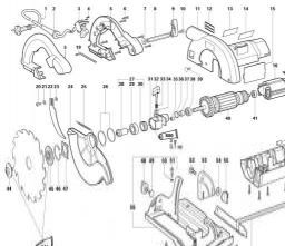 Metabo KS 54 spare parts
