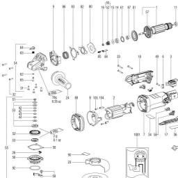 Metabo WEPBA 17-125 Quick DS spare parts