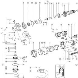 Metabo WEPBA 17-125 Quick DS spare parts