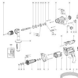 Metabo BEV 1300-2 spare parts