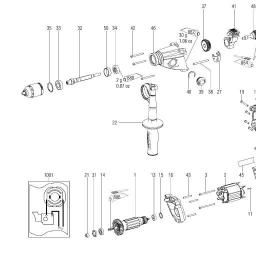Metabo BE 1300 Quick spare parts