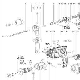 Metabo SBE 601 spare parts