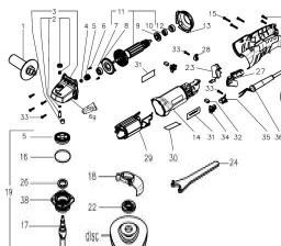 Metabo WE 1450-125 RT spare parts