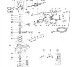 Metabo LF 724 S spare parts