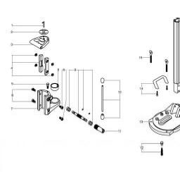 Metabo DS 45 Diamond drill stand spare parts
