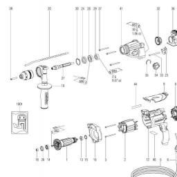 Metabo SBE 850-2 spare parts