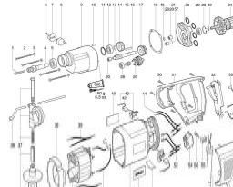 Metabo BDE 1100 spare parts