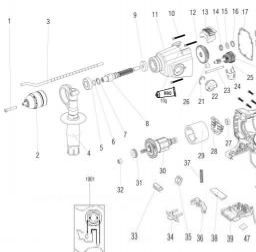 Metabo SBE 18 LTX spare parts