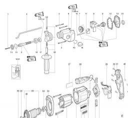 Metabo SBE 850 Impuls spare parts