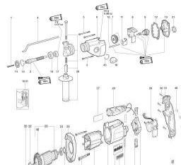 Metabo SBE 850 Impuls spare parts