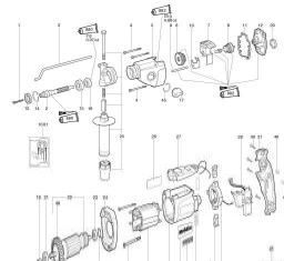 Metabo SBE 850 Contact spare parts
