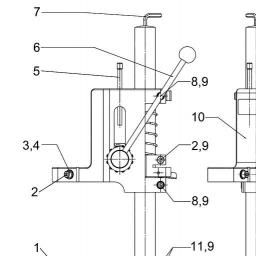 Metabo Drill stand 890 spare parts
