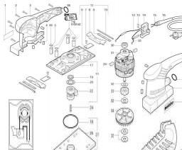 Metabo SR 180 Intec spare parts