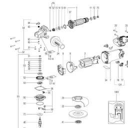 Metabo WEV 17-125 Quick RT spare parts