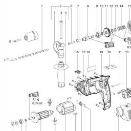 Metabo SBE 521 spare parts