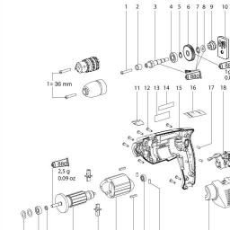 Metabo BE 561 spare parts