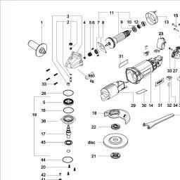 Metabo WE 1500-125 RT spare parts