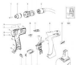 Metabo SBZ 14.4 Impuls spare parts