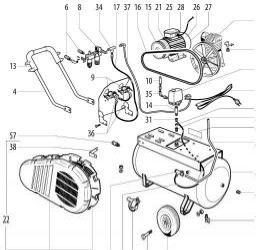 Metabo Mega 400-50 W spare parts