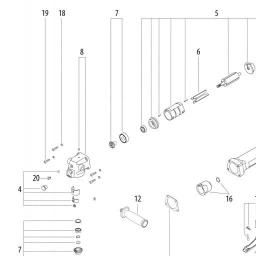 Metabo DW 125 spare parts