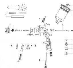 Metabo FSP 600 HVLP spare parts
