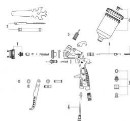 Metabo FSP 600 LVLP spare parts
