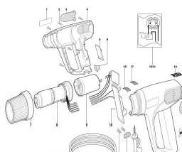 Metabo H 1600 spare parts