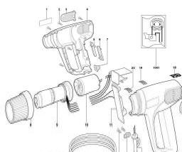 Metabo HE 2000 spare parts