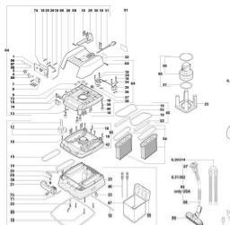 Metabo ASR 50 L SC spare parts