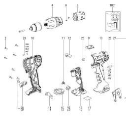 Metabo SB 18 LT spare parts