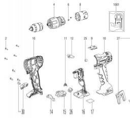 Metabo BS 18 LT Quick spare parts