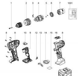 Metabo BS 14.4 Li spare parts
