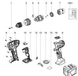 Metabo BS 12 NiCd spare parts