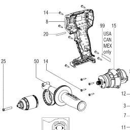 Metabo SB 18 LTX BL Impuls spare parts