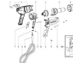 Metabo HE 23-650 Control spare parts