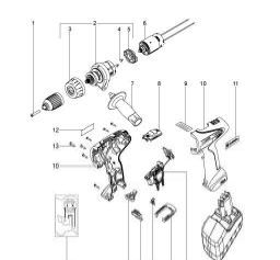 Metabo BSP 15.6 Plus spare parts